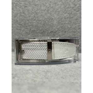 Nexbelt Mens G&D Braided White Ratchet Golf Belt Cut to Size PCD2296 NEW